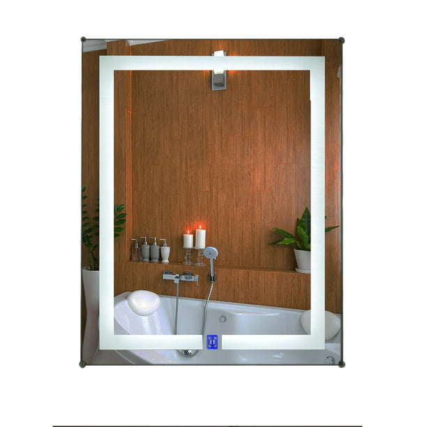 Espejo de Vanidad Giratorio con Luz Touch integrada para Baño con