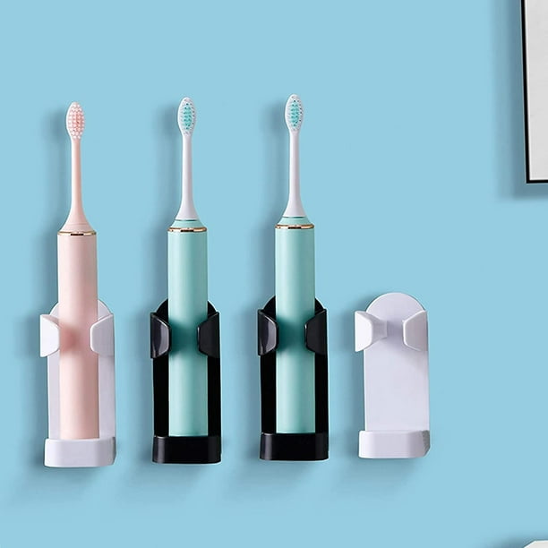 Soporte para cepillo de dientes montado en la pared, soporte para cepillos  de dientes de acero inoxidable con organizador de cepillos de dientes