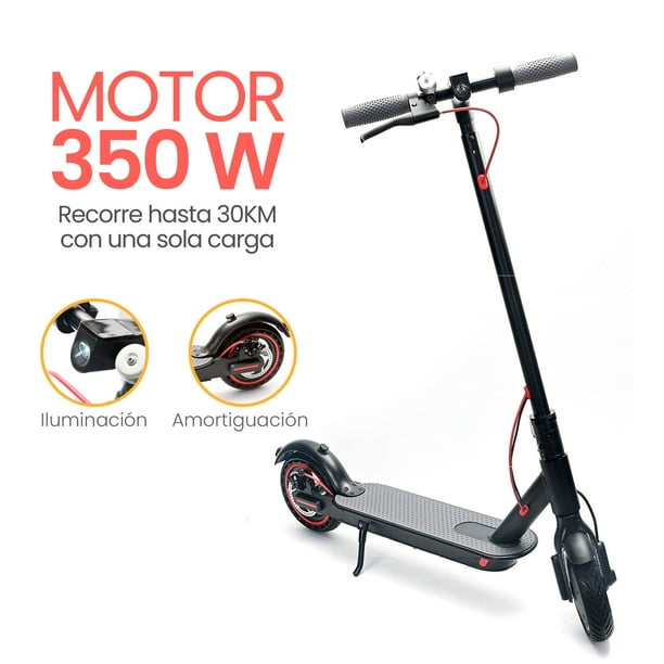 Scooter Patin Electrico Con Asiento Recargable 300w 25km/hr Para Adulto  Patinete Con Luz Led