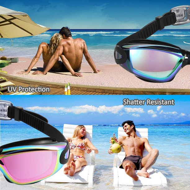 Gafas de natación – Paquete de 2 gafas de natación antivaho sin fugas para  adultos, mujeres y hombres