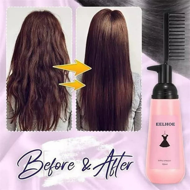 Crema Alisadora 120ml Crema para alisar el cabello en 3 segundos Crema  hidratante para alisar el cabello Likrtyny Cuidado Belleza