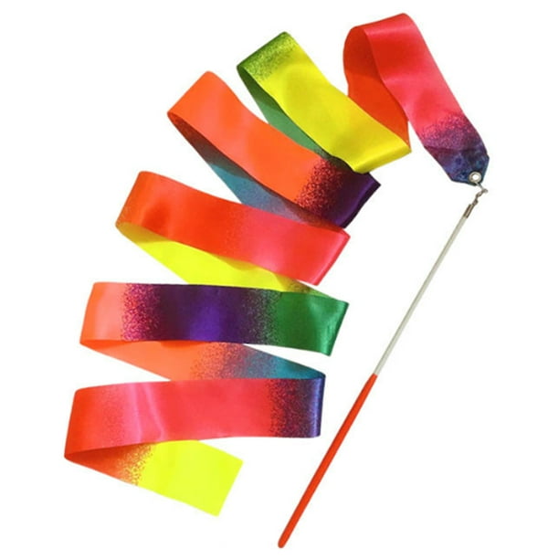 Cintas de gimnasia de 2m con asa cintas de colores para gimnasia cintas de gimnasia  rítmica con ojales de Metal para decoraciones navideñas FLhrweasw Nuevo