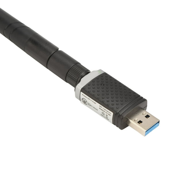 Adaptador Wifi USB 1300M 2,4G 5,8G receptor WiFi Gigabit de doble banda  adaptador inalámbrico USB3.0 con antena de 6dBi NikouMX