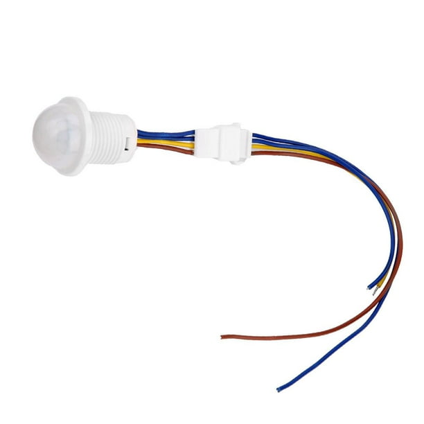 Mini interruptor de luz con sensor de movimiento 110-220V Sensor PIR  Detección inteligente Retardo de tiempo Detector de inducción infrarroja