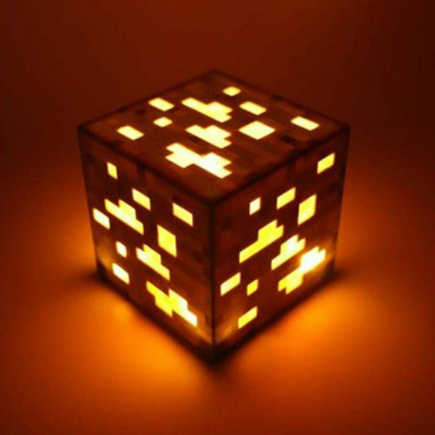 Minecraft juego periférico recargable linterna noche luz azul mineros  lámpara Flashlig juguete regalo de cumpleaños JAMW Sencillez