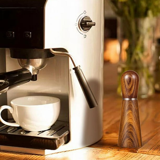 Agitador de café, agarre cómodo, duradero, con Base, nivelador de café,  herramienta de manipulación de café, reutilizable para cocina, café, hogar,  , Plata BLESIY Agitador de café