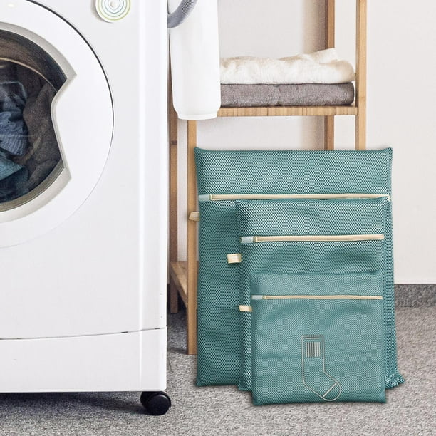 Bolsa de lavandería de malla para lavadora, bolsa de zapatos, bolsas de  almacenamiento de viaje, organizador