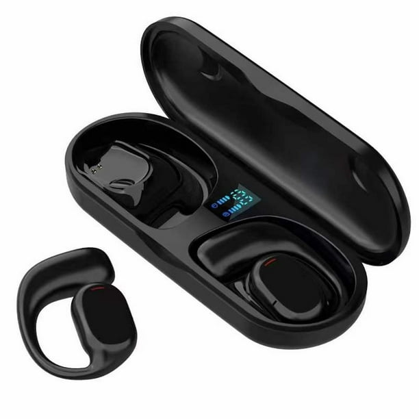 Auriculares de oreja abierta Bluetooth 5.2 Auriculares inalámbricos para  Android y iPhone, Auriculares de oreja abierta con controladores dinámicos  duales de 16,5 mm