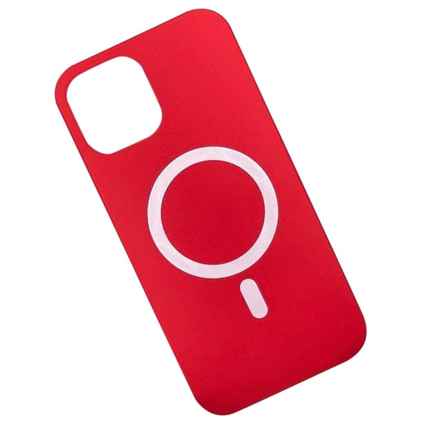 Carcasa Silicona Soft iPhone 12 Pro Max 6.7 Pulgadas Roja