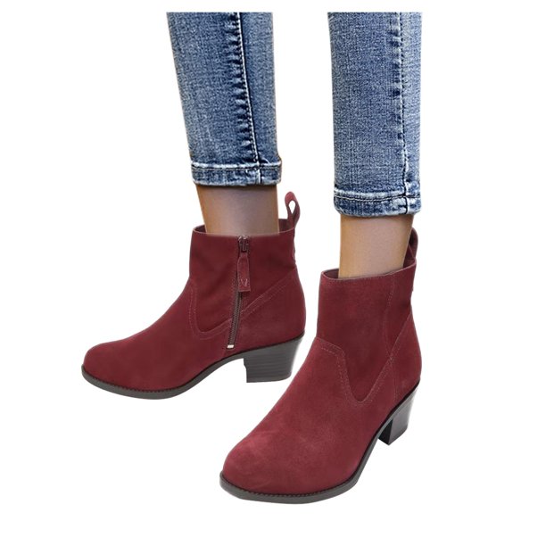 NECHOLOGY Botas Mujer Adulto Femenino Zapatos Botines mujer Botas laterales Tobillo Toe Zapatos redo NECHOLOGY