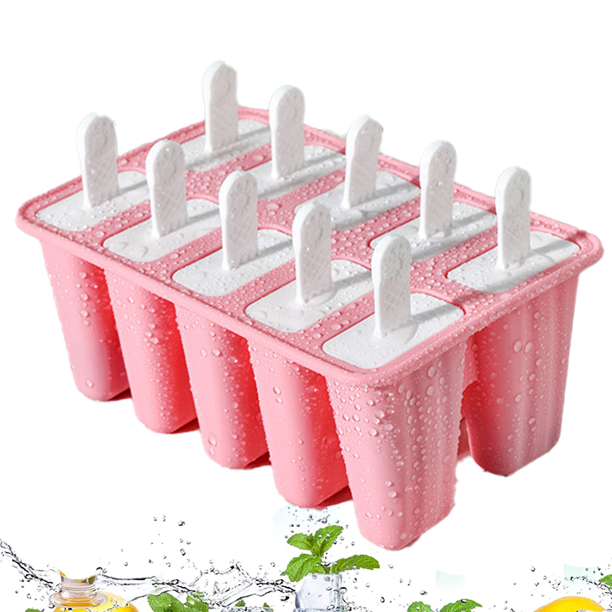 Molde para paletas, moldes para paletas de hielo de silicona, molde para  paletas sin BPA, fabricación fácil reutilizable para paletas de hielo  Zhivalor Utensilios de Cocina