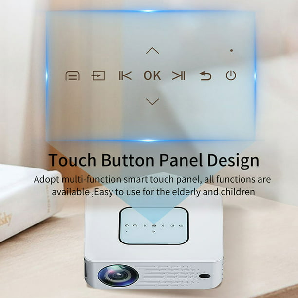 Proyector portátil LCD LED LD01 con Android 7.1, WiFi de doble banda  2.4G/5G y BT4.0, ideal para cine en casa, de Carevas