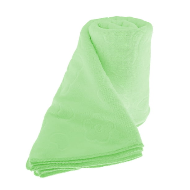 4 PCS / Pack Toalla facial de microfibra pequeña Toallas de baño súper  absorbentes (Verde)