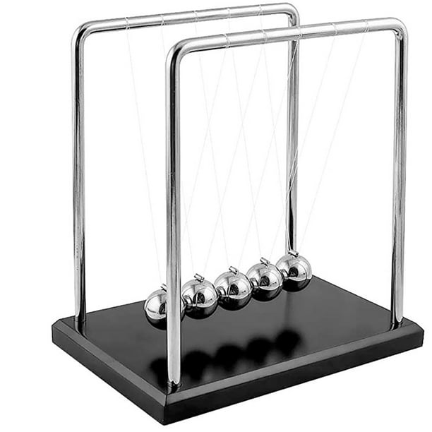 qiguch66 Newton Ornaments - Péndulo de Newton para experimento  clásico de ciencia de la física de metal resistente al desgaste - S :  Juguetes y Juegos