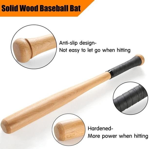 Defensa personal de madera de madera natural resistente del deporte del  bate sólido del béisbol