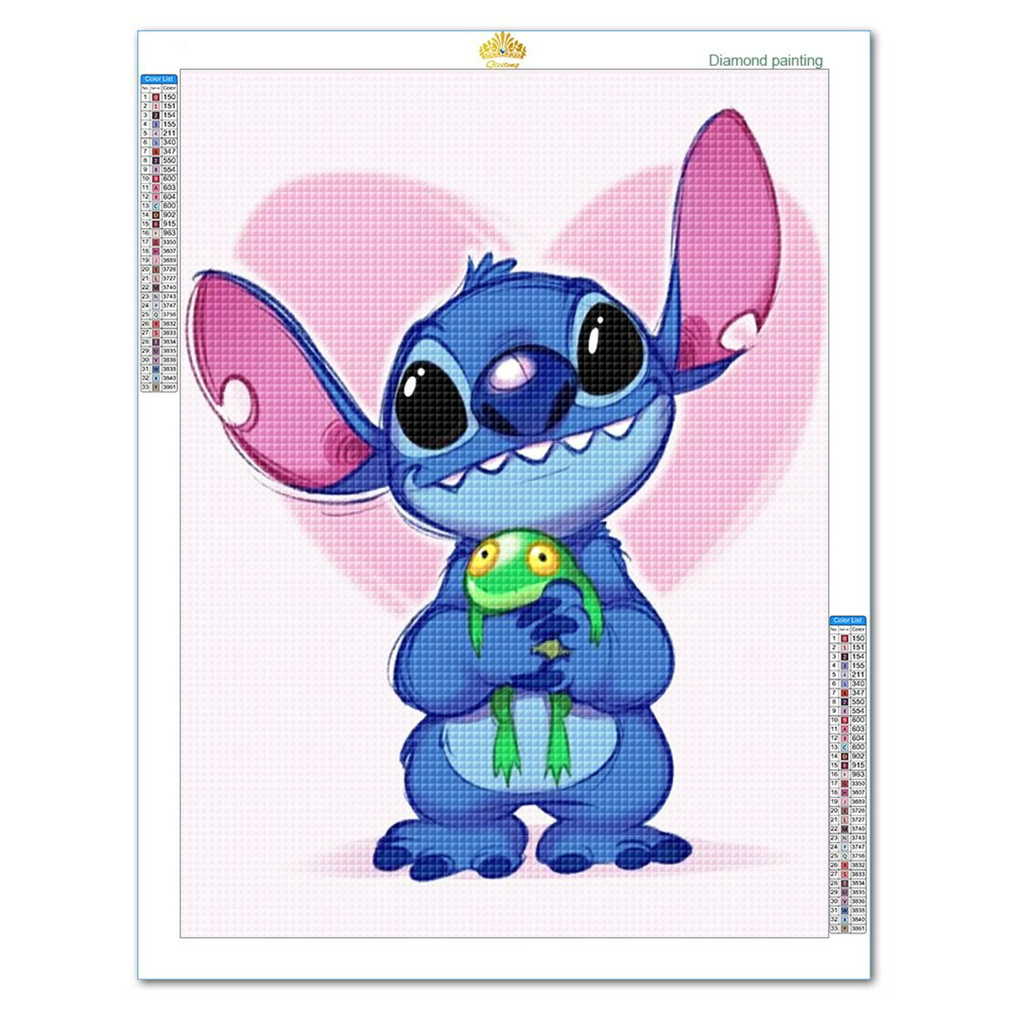 5D DIY Diamond Painting Lilo & Stitch Full Square Round Animal Embroidery  Complete Kit Mosaic Cartoon Children Disney Handmade