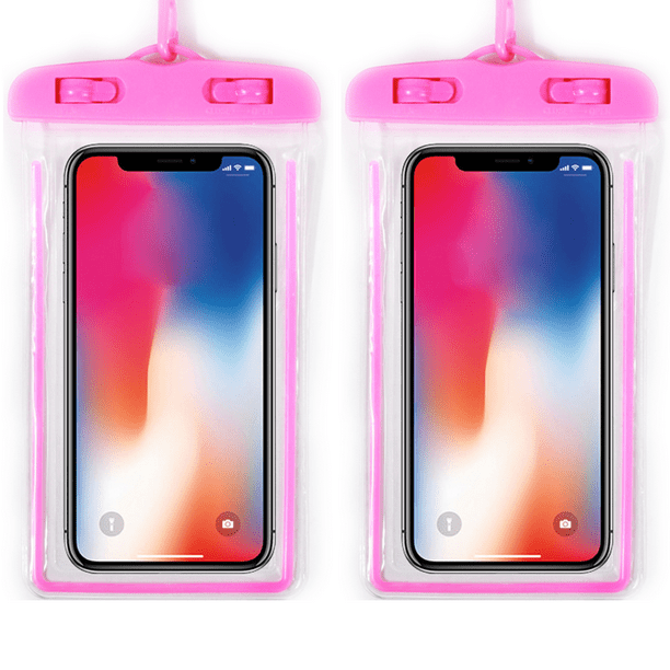 Funda impermeable para teléfono móvil resistente al agua, paquete de 2  fundas impermeables para teléfono móvil