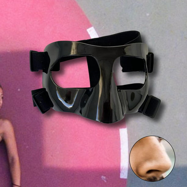 Máscara de baloncesto Máscara de protección facial Correa elástica Máscara  de protección duradera Protector Hombres Mujeres Sunnimix protector de