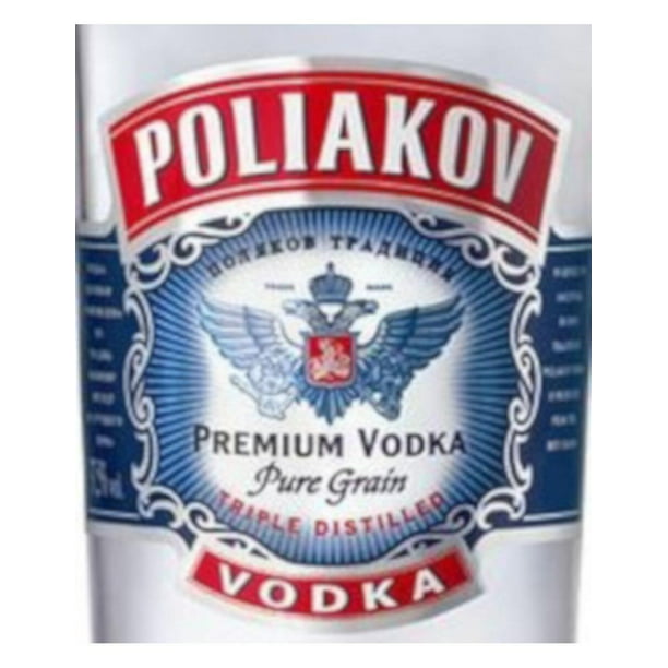 2 bouteilles de VODKA POLIAKOV 4,5 litres. Servic…
