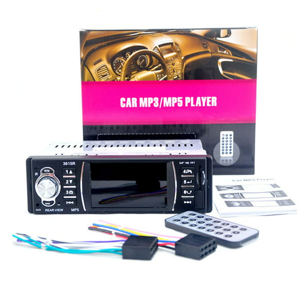 Audio estéreo del coche 4,1 pulgadas pantalla Digital Radio coche  reproductor FM RECEPTOR con doble puerto USB/AUX/ranura para tarjeta  Sunnimix radios de coche de pantalla táctil