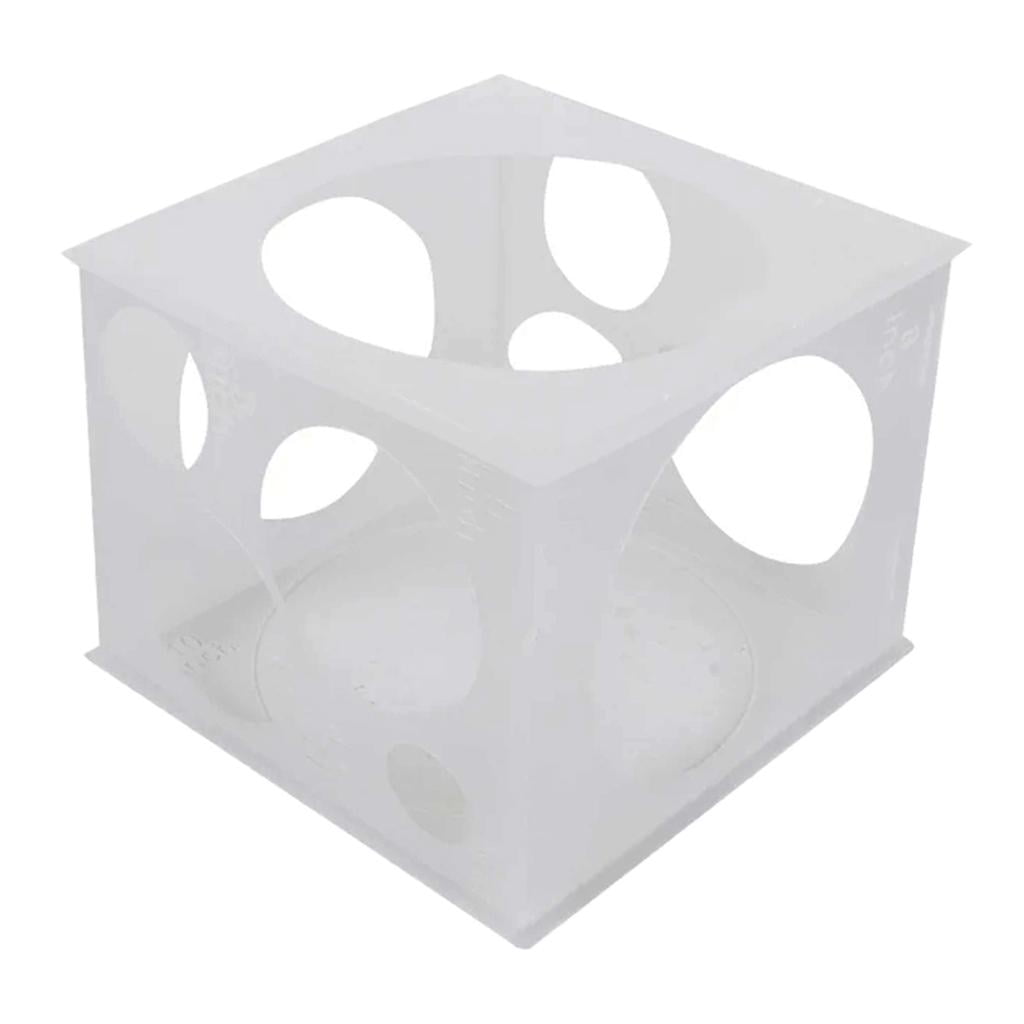 2 Piezas 11 Agujeros Caja de Calibrador de Globos Plegable de Plástico para  Fiesta de Cumpleaños Sunnimix Cubo medidor de globos