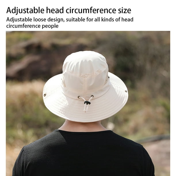 Sonducket Sombrero de cubo para hombre, gorra de pescador de poliéster,  sombrero de verano de Color sólido para hombre, decoración de cabeza