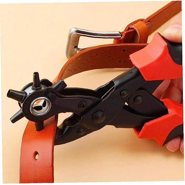 Perforadora de cuero para cinturones, alicates de costura