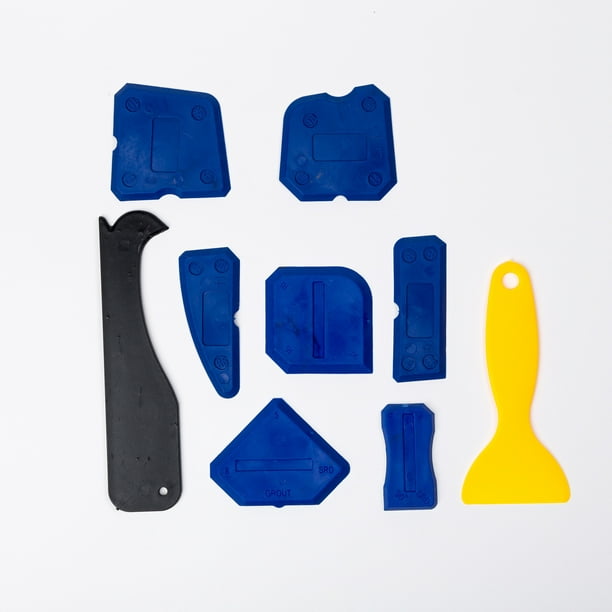 kit aplicador silicona ZoomSky 9 piezas kit herramientas calafateo de junta  para eliminar silicona vieja y sellar silicona en bañera o baño :  : Bricolaje y herramientas
