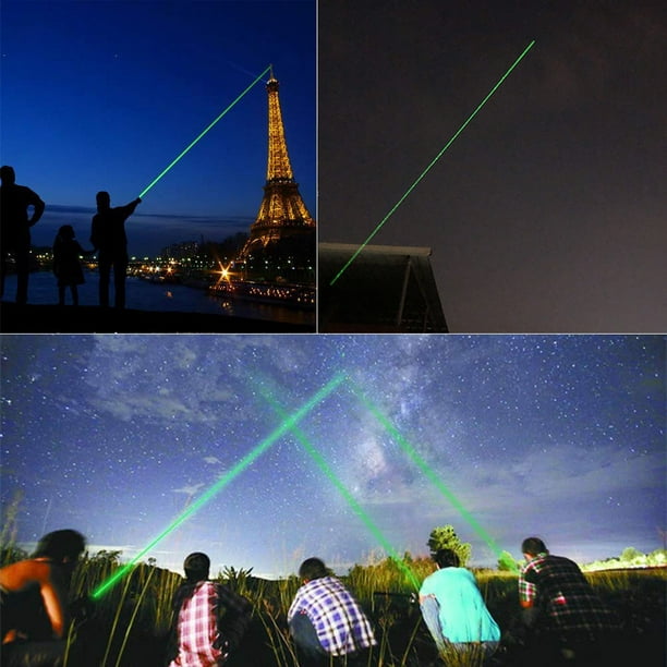 Potente puntero láser verde 10000m 532nm puntero láser verde de alta  potencia, luz verde gypsophila usb linterna puntero láser Amuse Cat Laser  Po