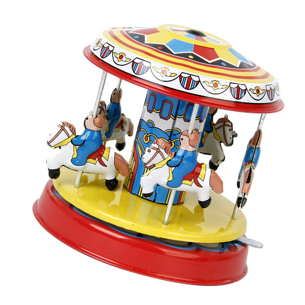  Dibujos animados rico y carrusel modelo juguete decoración de regalos coleccionables Hugo Carrusel