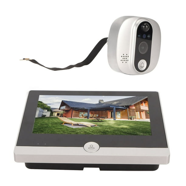 Cámara de timbre con vídeo, visor de puerta digital, mirilla WiFi, visor de  timbre, cámara de mirilla inteligente, diseño elevado