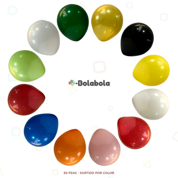 Bola Bola / Set con 50pz de globos de plástico transparente de