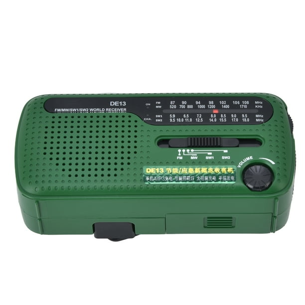 Radio FM, Radio FM Radio pequeña de alta sensibilidad Radio portátil  recargable Rendimiento finamente sintonizado Jadeshay A