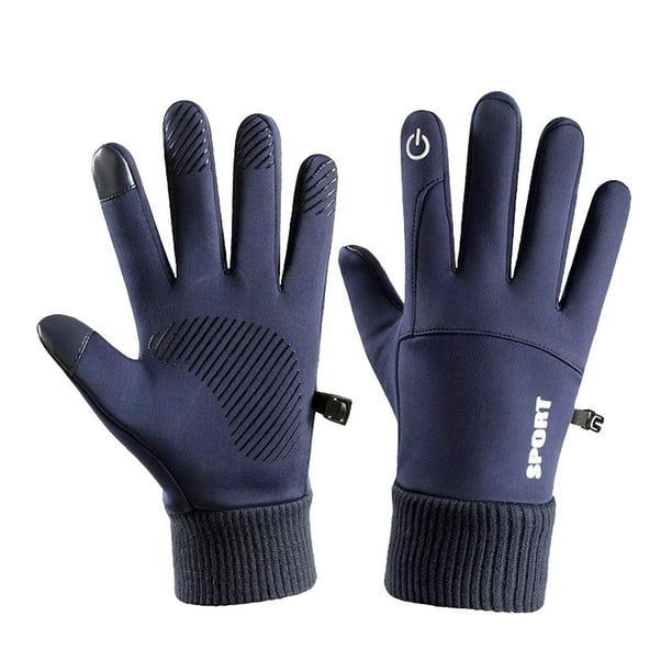 Guantes térmicos de pantalla táctil, guantes cálidos de invierno para  hombre, unisex, antideslizantes, resistentes al viento, resistentes al  agua