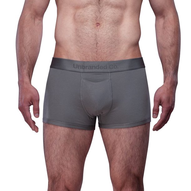 Boxer Corto Para Hombre Ajustado De Algod n Pima y Tela Spandex Unbranded Co Short Trunk Stone Gray L 34 36