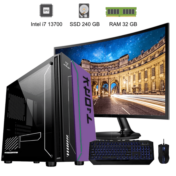 PC Gamer i7-8700, GTX 1070 8Go, 16Go, SSD 250Go + HDD 3To - Ordinateurs