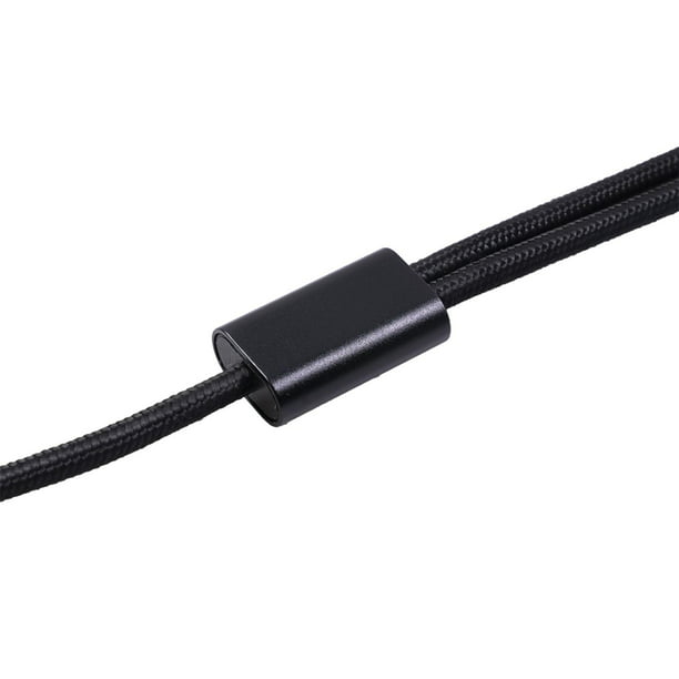 Cable de conexión mono,3,5 mm 1/8 trs a doble cable mono de 6,35 mm 1/4  ts,Adaptador de cable estéreo divisor en Y universal,y cable divisor cable  altavoces cable estéreo audio,cable de Hugo