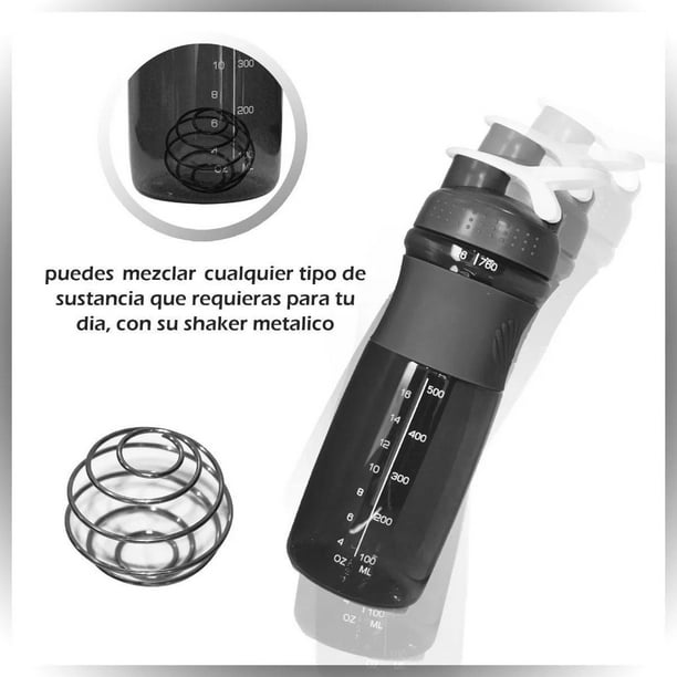 Shaker Vaso Termo Botella Mezclador Gym C/ Agitador Proteína