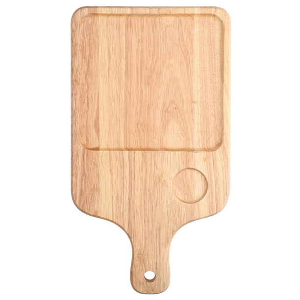 Tabla de cortar con escala de madera mediana tablas de cortar para cocina  con canal profundo de jugos, 38 26 0.6 in para bandeja de cocina de carne y