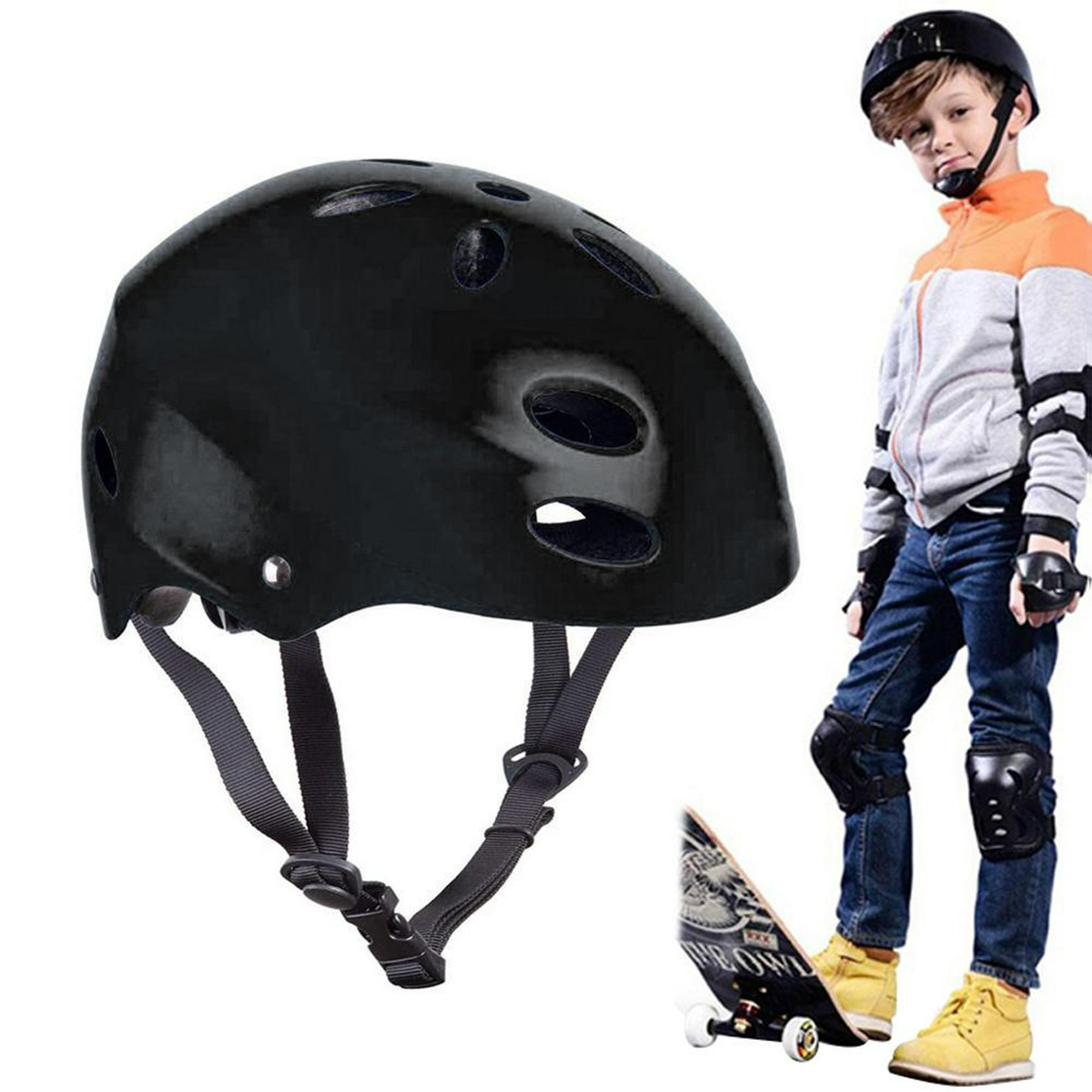  Casco de bicicleta para niños pequeños ajustables de 2 a 8 años  (edad 2 a 8) 11 rejillas de ventilación, diseño de seguridad y ventilación  para niños, ciclismo, patinaje, scooter 
