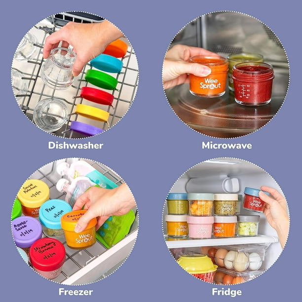 Recipientes de almacenamiento de alimentos para microondas - Juego