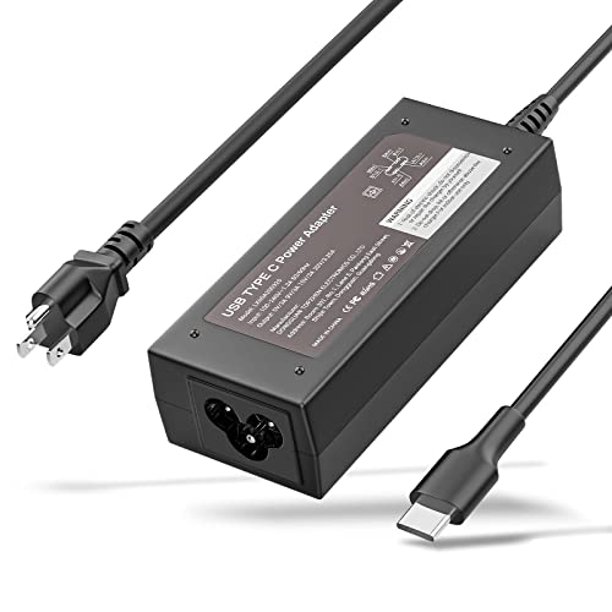 65W 20V 3.25A Tipo-C Cargador USB-C Adaptador de corriente de