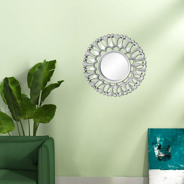 Paquete de 2 Espejos Colgantes Artísticos para Decoración de , Espejos  Decorativos para Pared, Accesorios para fotografía Soledad Espejo redondo  de pared