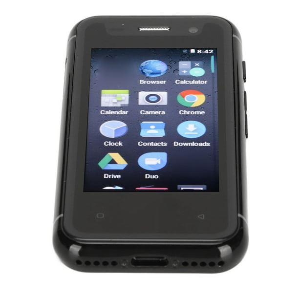 Mini Teléfono, Mini Smartphone 2.5in Hotspot Para Estudiantes ANGGREK negro