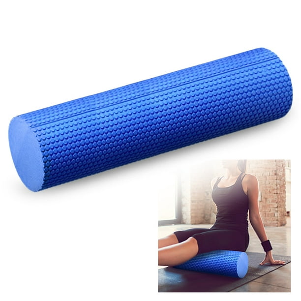 Rulo de espuma | Pilates y yoga | Ejercicios de equilibrio | Rehabilitación  | Color azul | 90x15cm