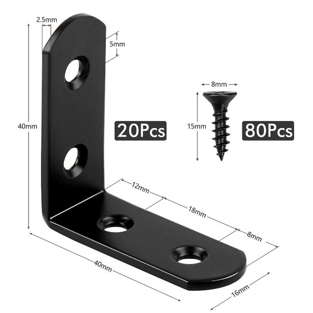 Soporte L de ángulo de 90 Grados de repisa de Acero Inoxidable