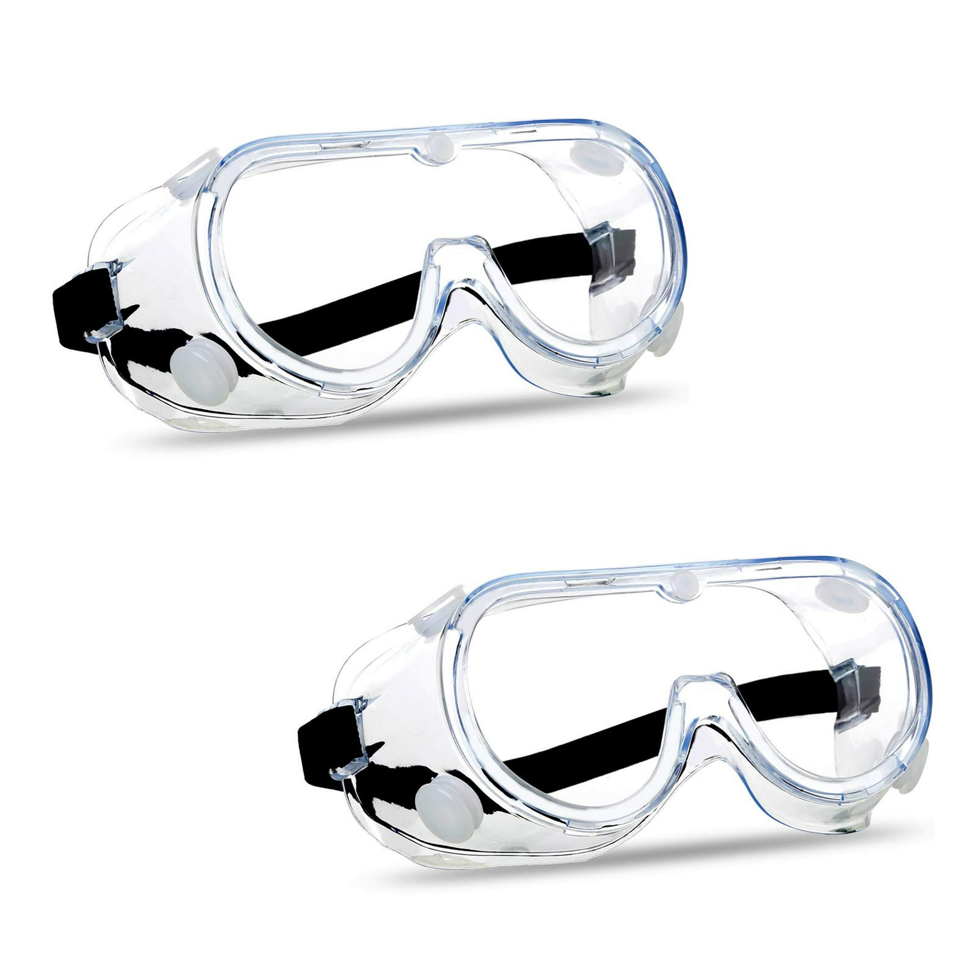 2 uds) gafas protectoras de seguridad antivaho lentes transparentes de  visión amplia ajustable protección ocular contra salpicaduras químicas gafas  suaves y ligeras