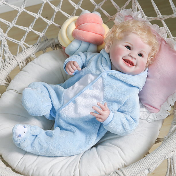 cobija entrada nadie 55cm / 22in muñeco de bebé realista muñecas de bebé Reborn de silicona  suave de cuerpo completo muñe Abanopi Muñeca renacida | Walmart en línea