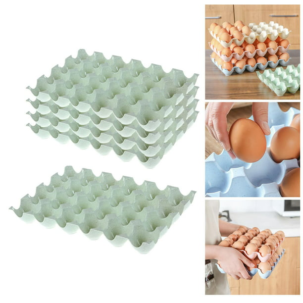 Nevera de cocina Contenedor de huevos Organizador de huevos con tapa de 3  capas de limpiar Material duradero Ahorro de espacio liviano Botón perfecl