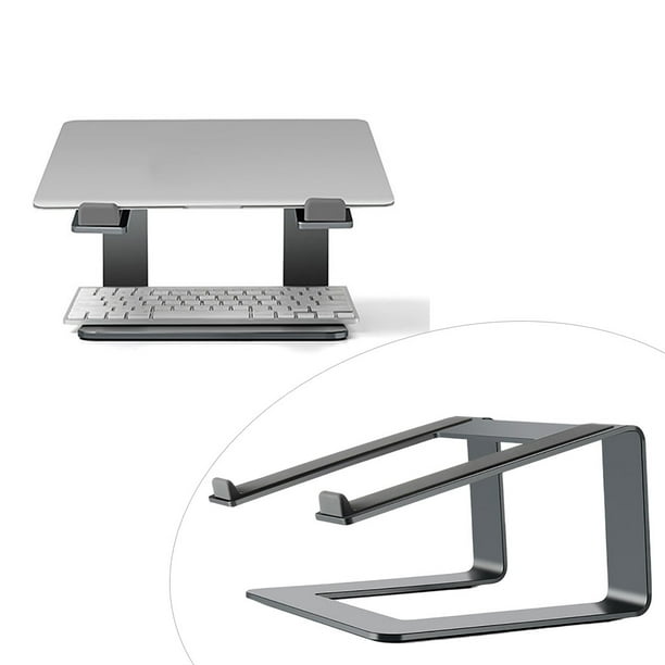 Soporte para computadora portátil para escritorio, soporte de aluminio para  computadora, elevador ergonómico antideslizante para computadora portátil